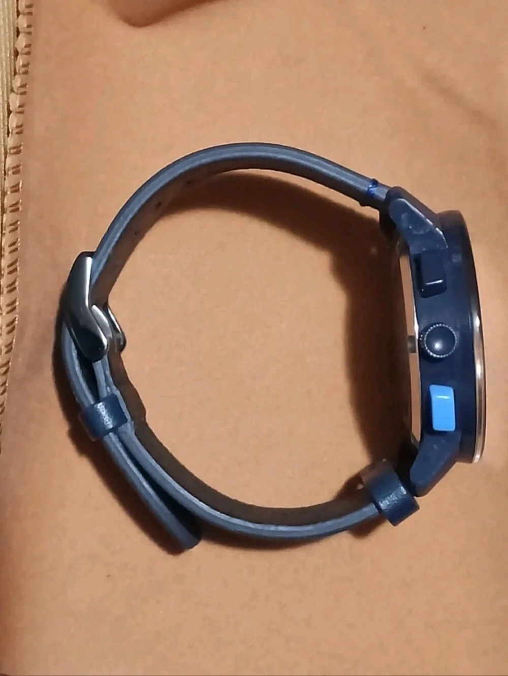 Movado Bold Blue/Blue Watch with Chronograph Swiss Made Blue Strap